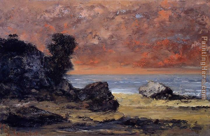 After the Storm painting - Gustave Courbet After the Storm art painting